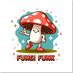 Fungi Funk: Mushroom Dance Party! Posters and Art